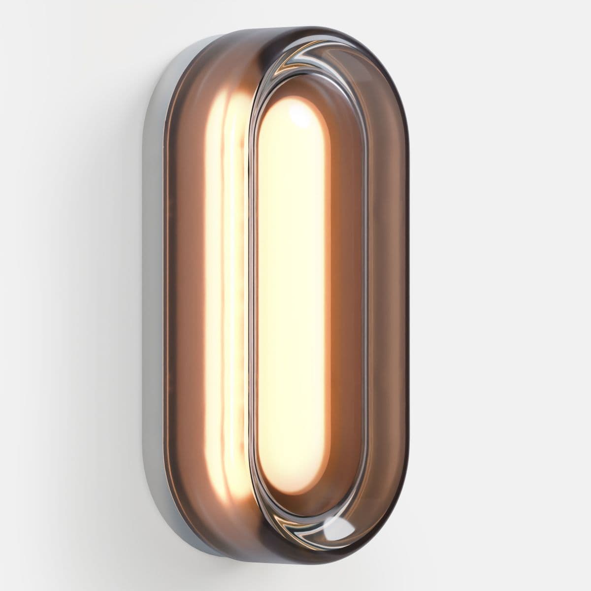 Rbw Dimple Dash Led Wall Sconce — Smoked Glass, Natural, 0.1 Dimming, 0-10V