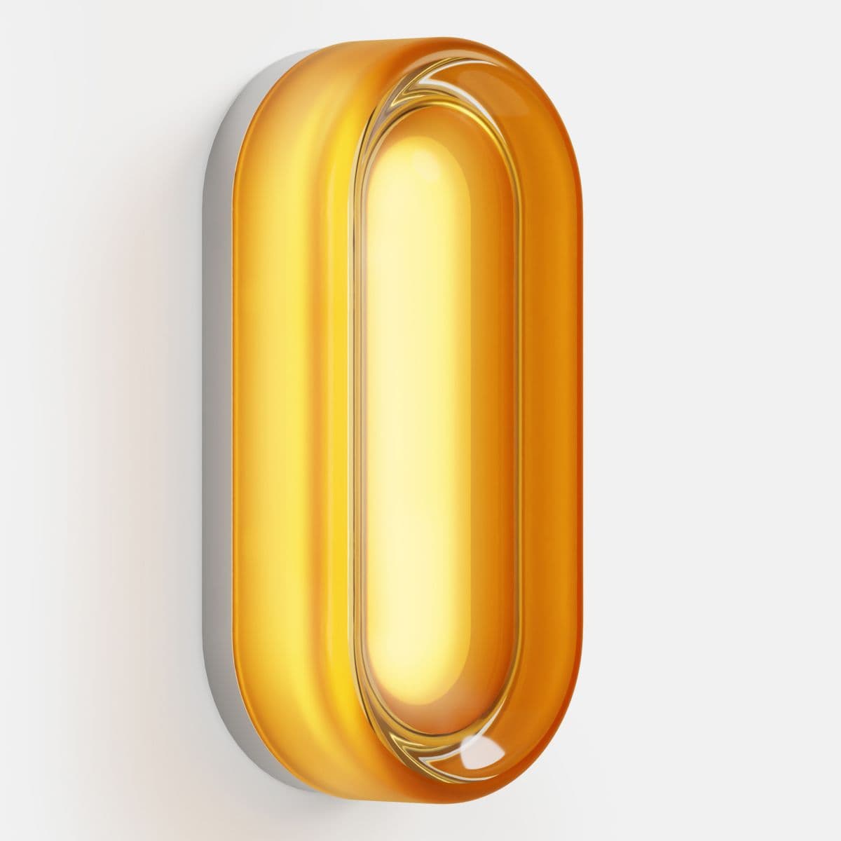 Rbw Dimple Dash Led Wall Sconce — Amber Glass, Natural, Low Voltage
