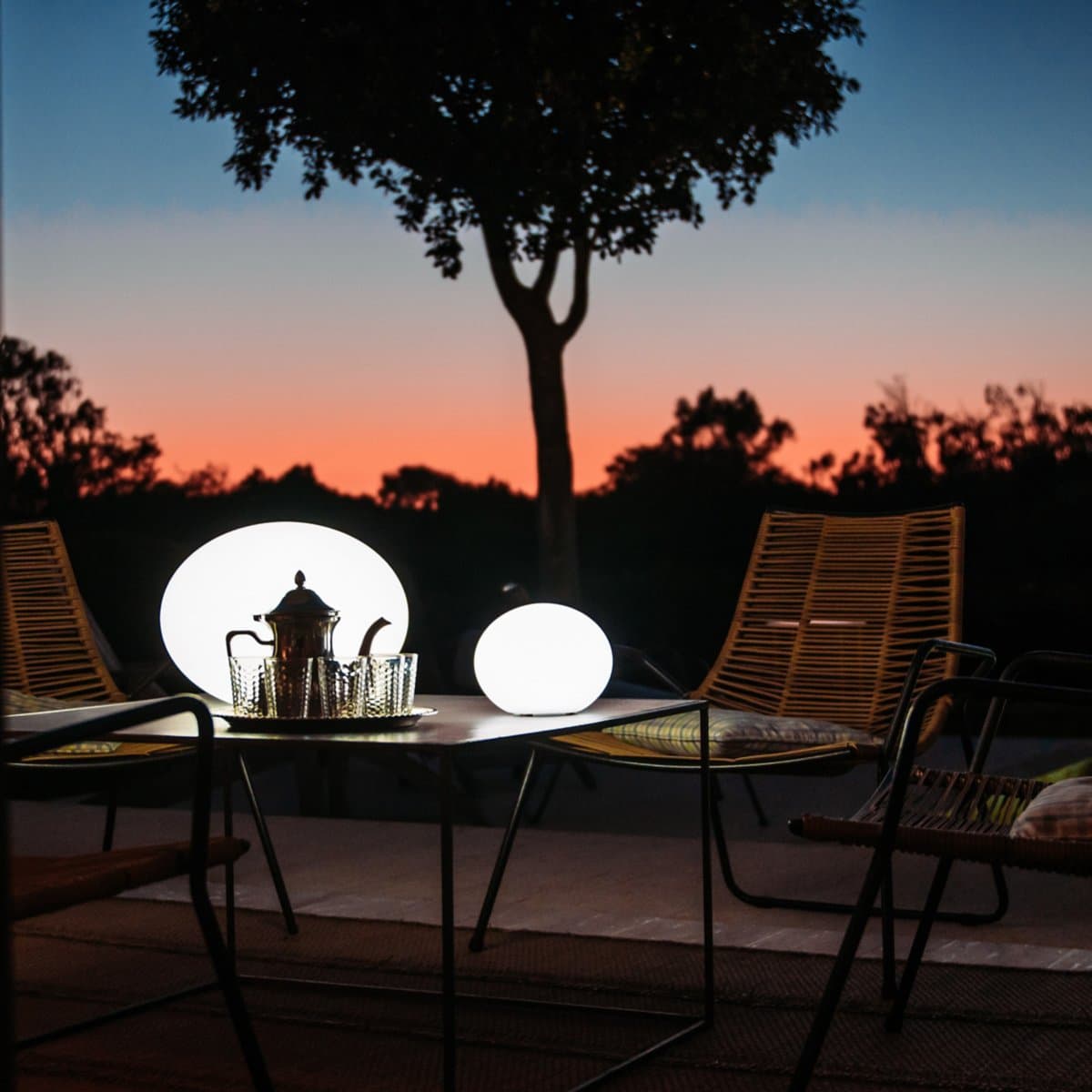 Smart & Green | Flatball Bluetooth XXS LED Indoor/Outdoor Lamp — Translucent White