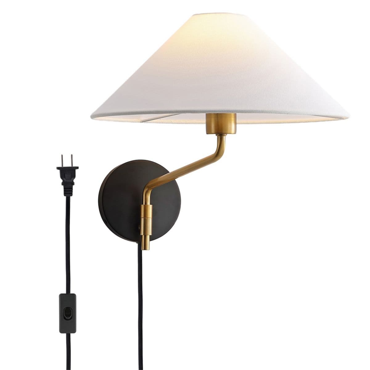 Alder & Ore Carson Wall Sconce — Brass with Black