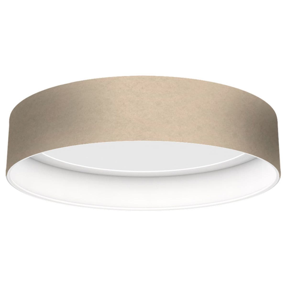 Seascape Lamps | Ish LED Flushmount — Felt Eggshell, Large