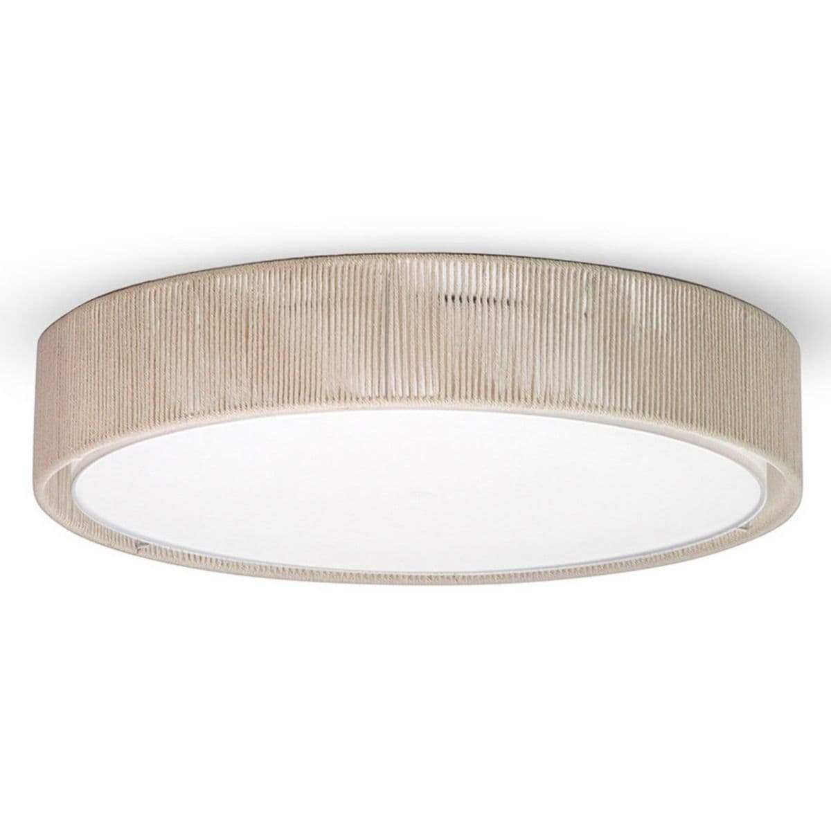 Seascape Lamps | Aurora LED Flushmount — Jute, 12 in