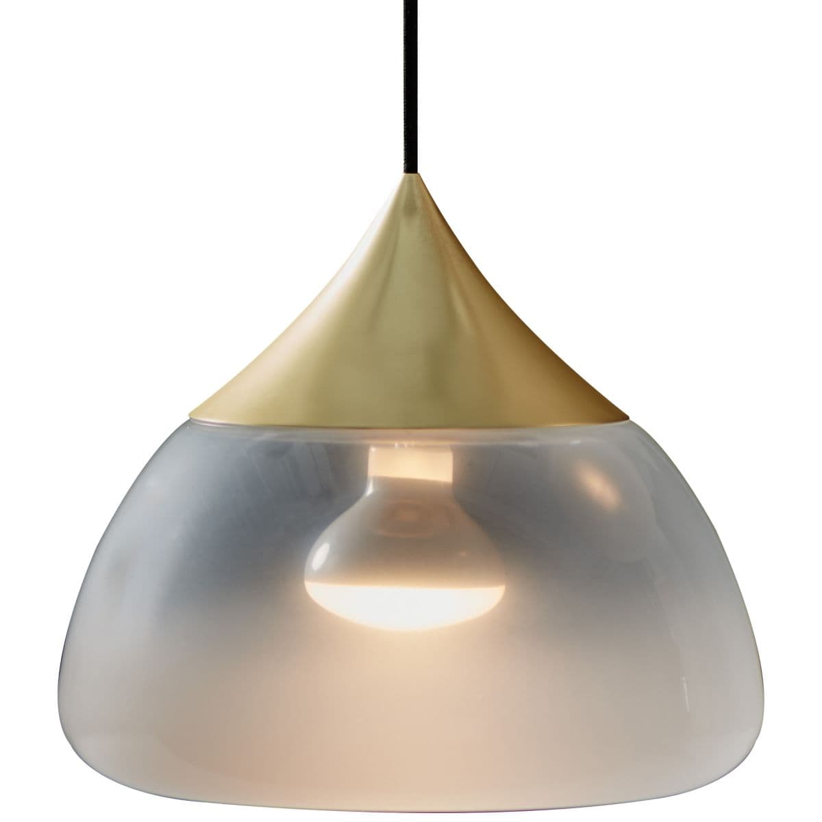 Seed Design Mist Mini Pendant — Matte Brass, Medium