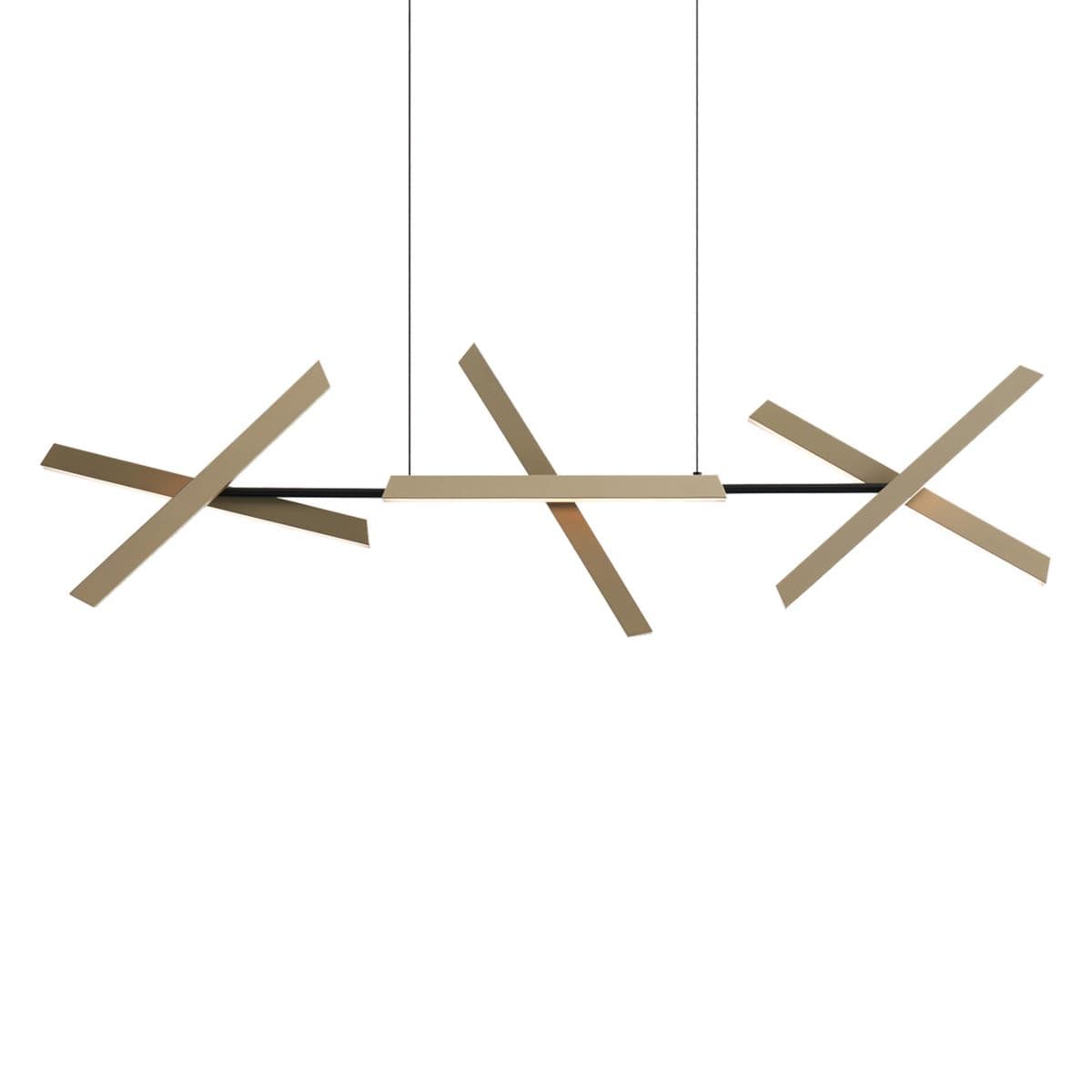 Seed Design | Konnect LED Linear Suspension — Matt Black, 57 In