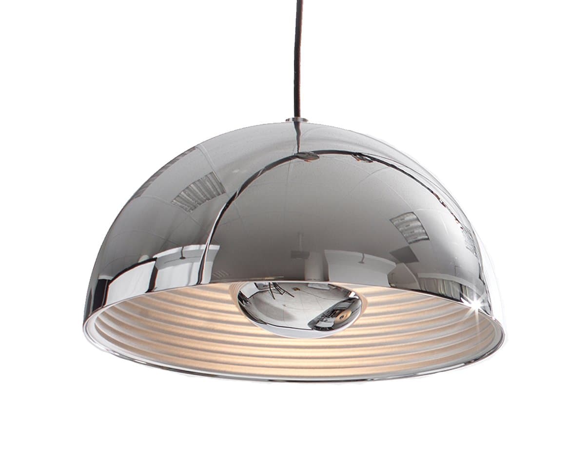 Seed Design | Dome Pendant — Chrome, Medium