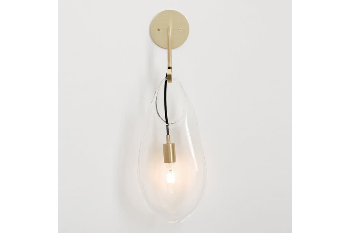 SkLO | Hold Wall Sconce — Exclusive Olivin Frosted, Dark Oxidized Glass, 12 in - alternate view
