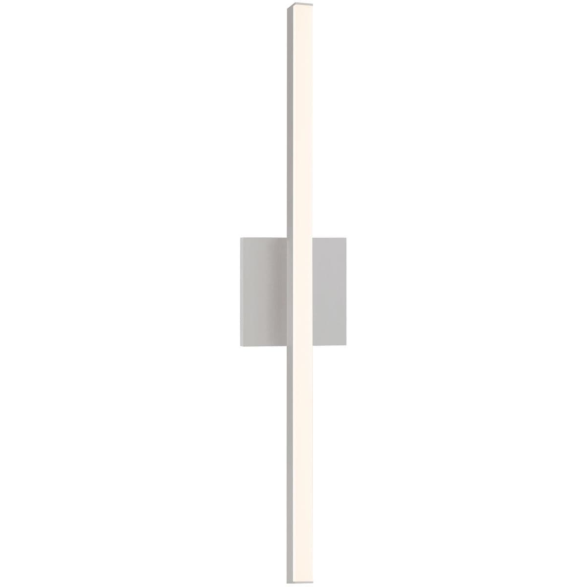 Sonneman Lighting Stix Led Vanity Light — Bright Satin Aluminum, 24 inch