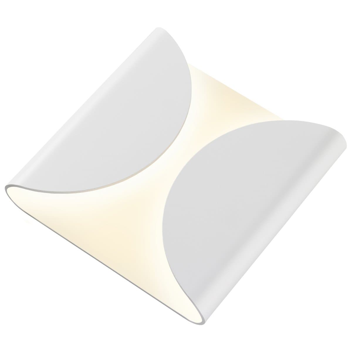 SONNEMAN Lighting | Folds Indoor/Outdoor LED Wall Sconce — Textured White