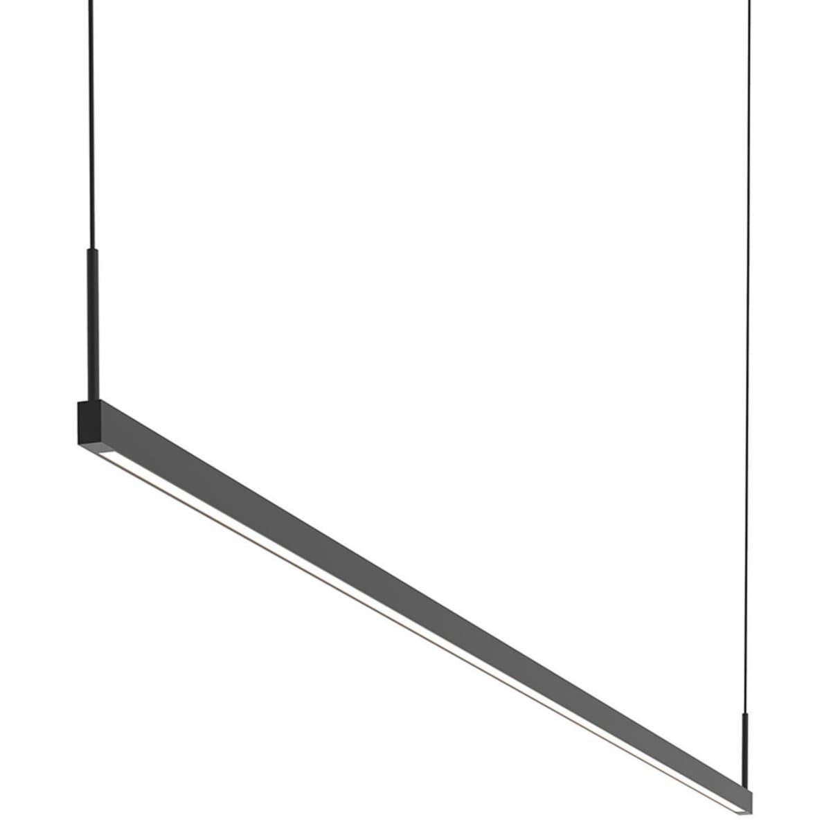 SONNEMAN Lighting | Thin-Line LED Linear Suspension — Bright Satin Aluminum, 3, One-Sided, 72 Inch - alternate view