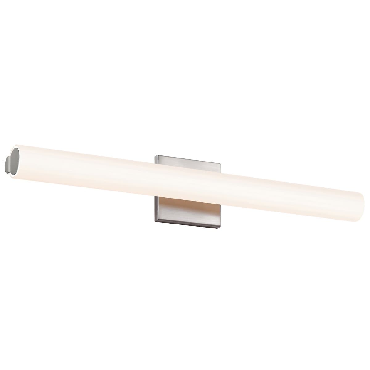SONNEMAN Lighting | Tubo Slim LED Bath Bar - Flat Trim — Satin Nickel, 24 Inch