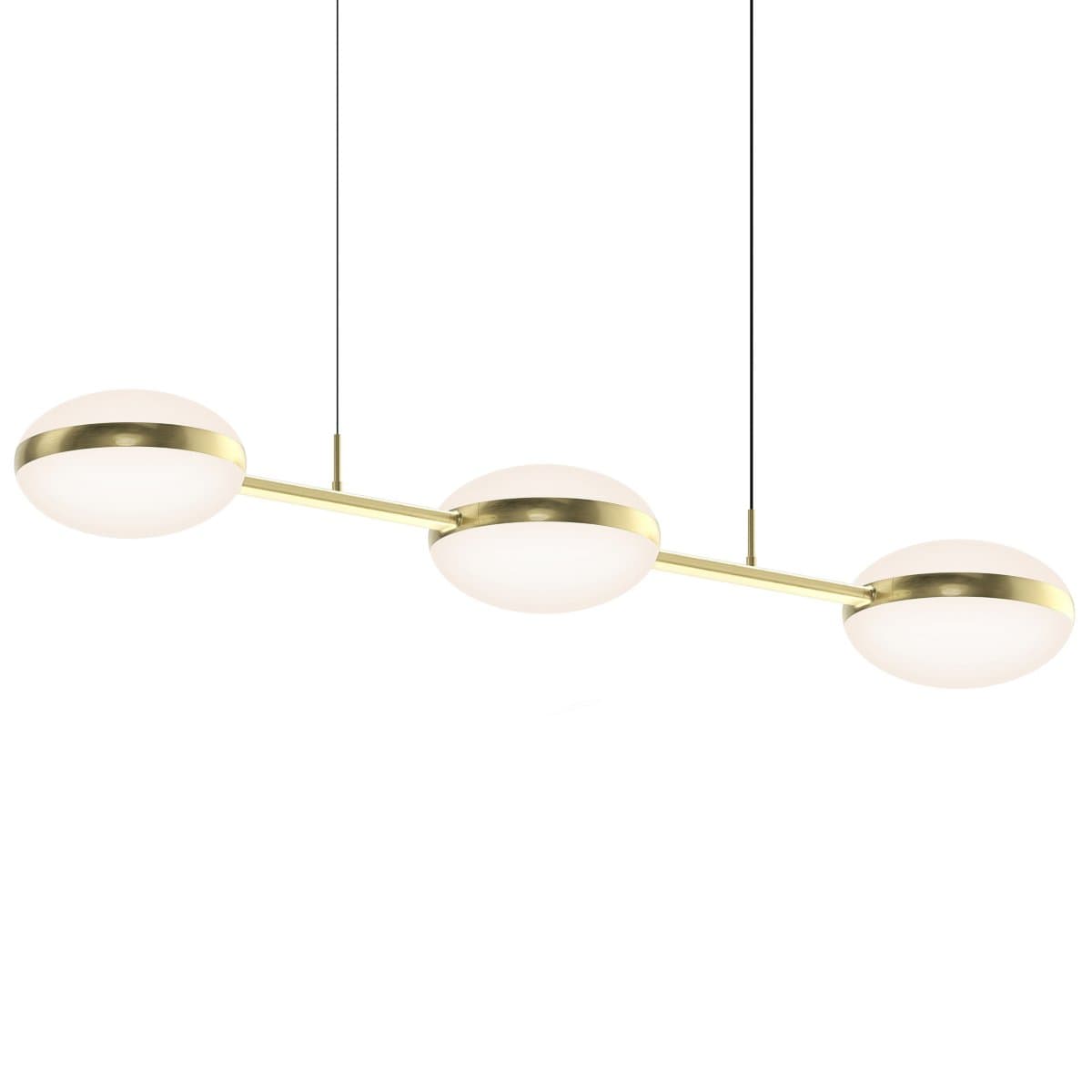 SONNEMAN Lighting | Pillows LED Linear Suspension — Brass