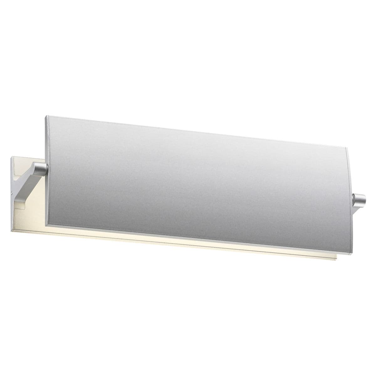 SONNEMAN Lighting | Aileron LED Flat Panel Wall Sconce — Bright Satin Aluminum, 12 inch