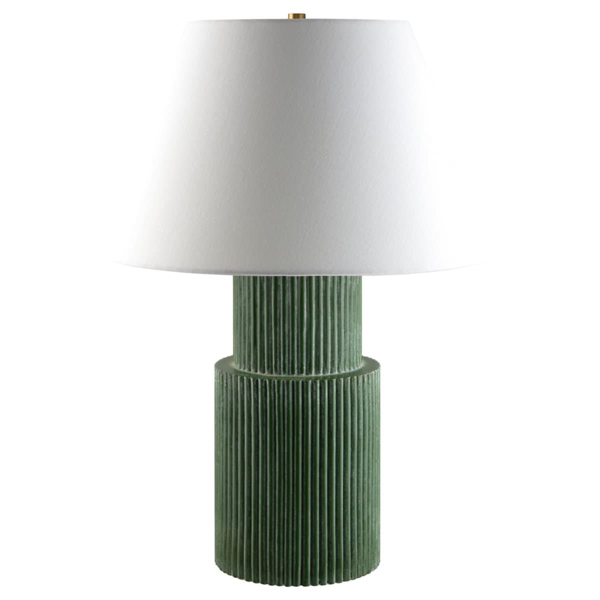 Surya | Hikari Table Lamp — Painted Dark Green