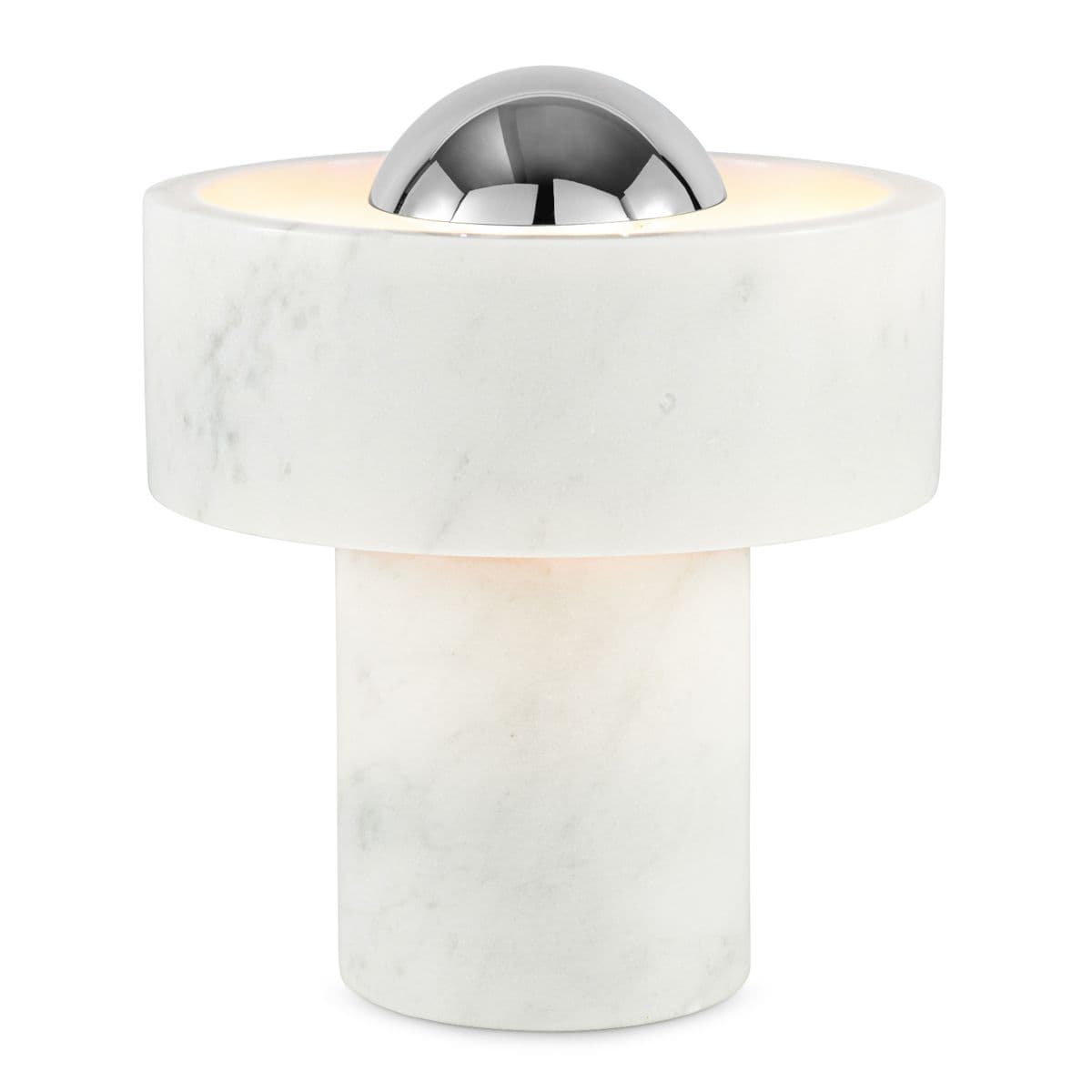 Tom Dixon | Stone LED Rechargeable Table Lamp — Silver