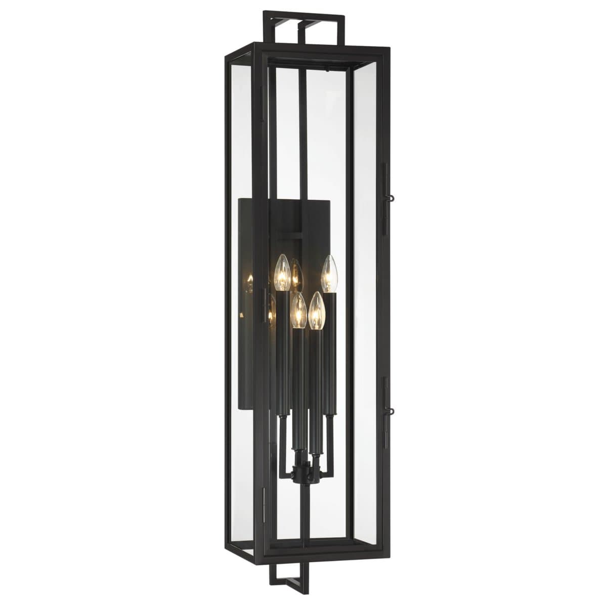 The Great Outdoors: Minka-Lavery | Knoll Road 4 Light Outdoor Wall Sconce — Coal, Large