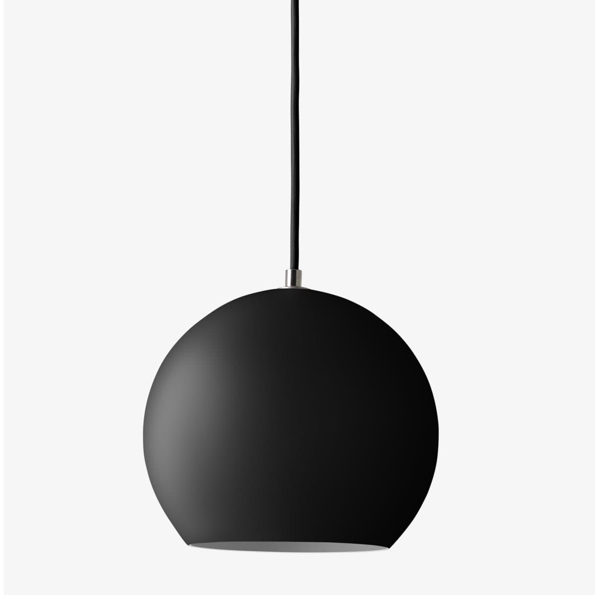 &Tradition | Topan VP6 Pendant — Matte Black Cord, Fabric