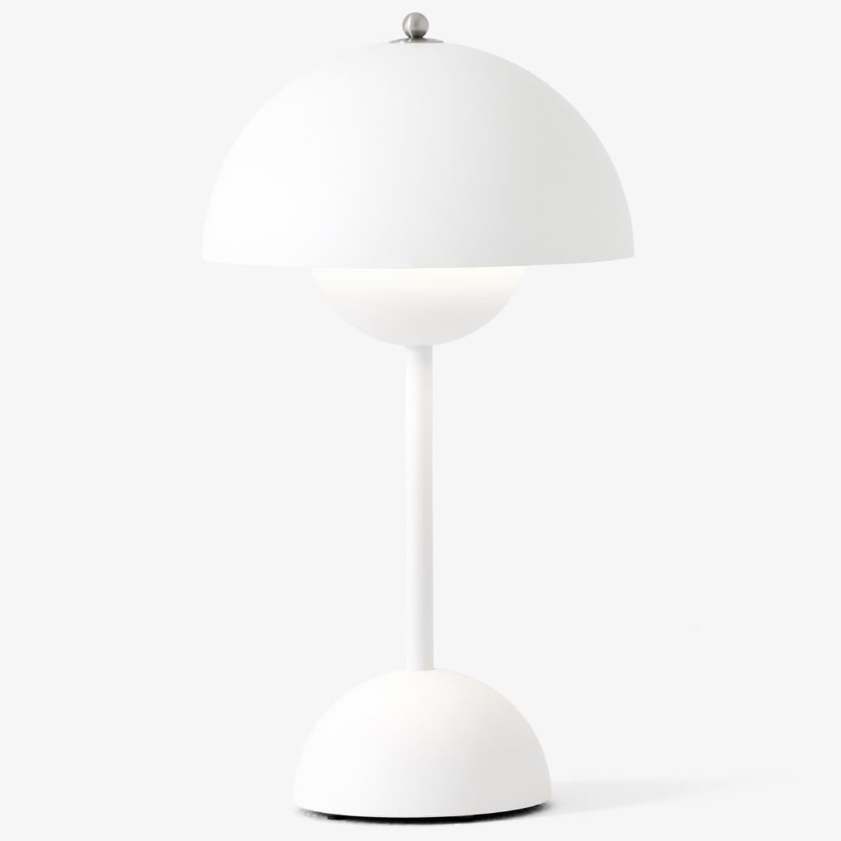 &Tradition | Flowerpot VP9 Rechargeable LED Table Lamp — Matte White