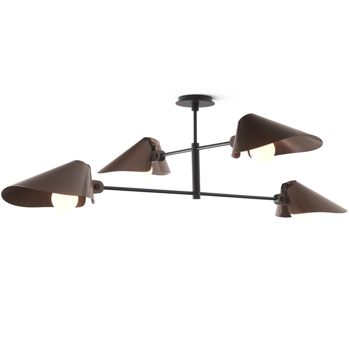 &Tradition | Bonnet Chandelier — Bronzed with Black, Small