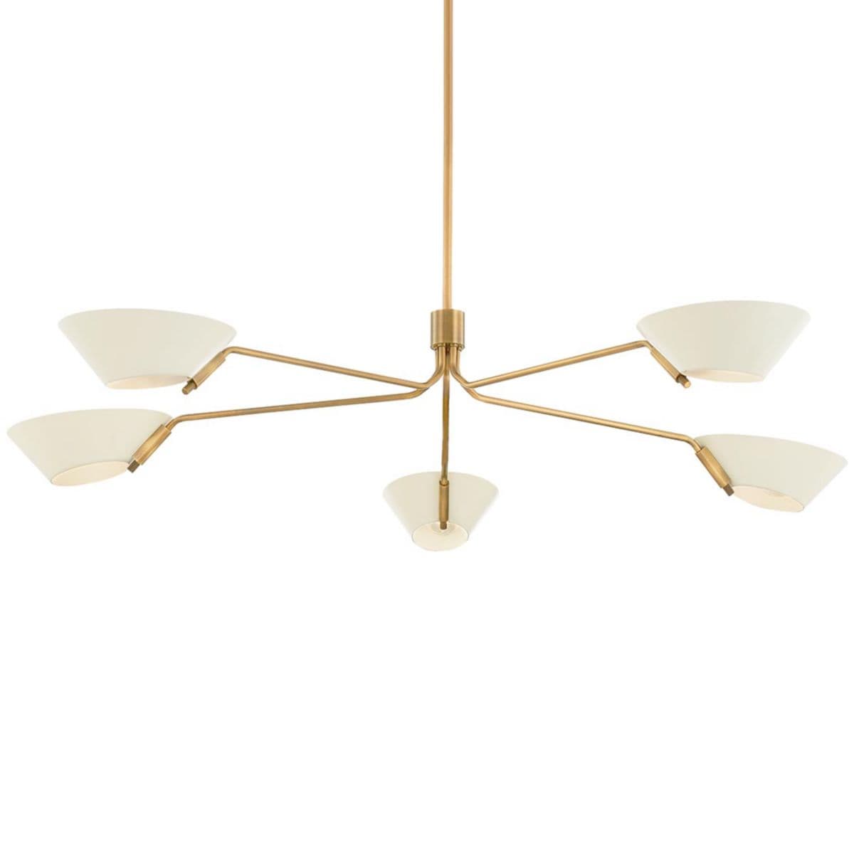 Troy Lighting | Sacramento Chandelier — Patina Brass with Soft Sand, 5