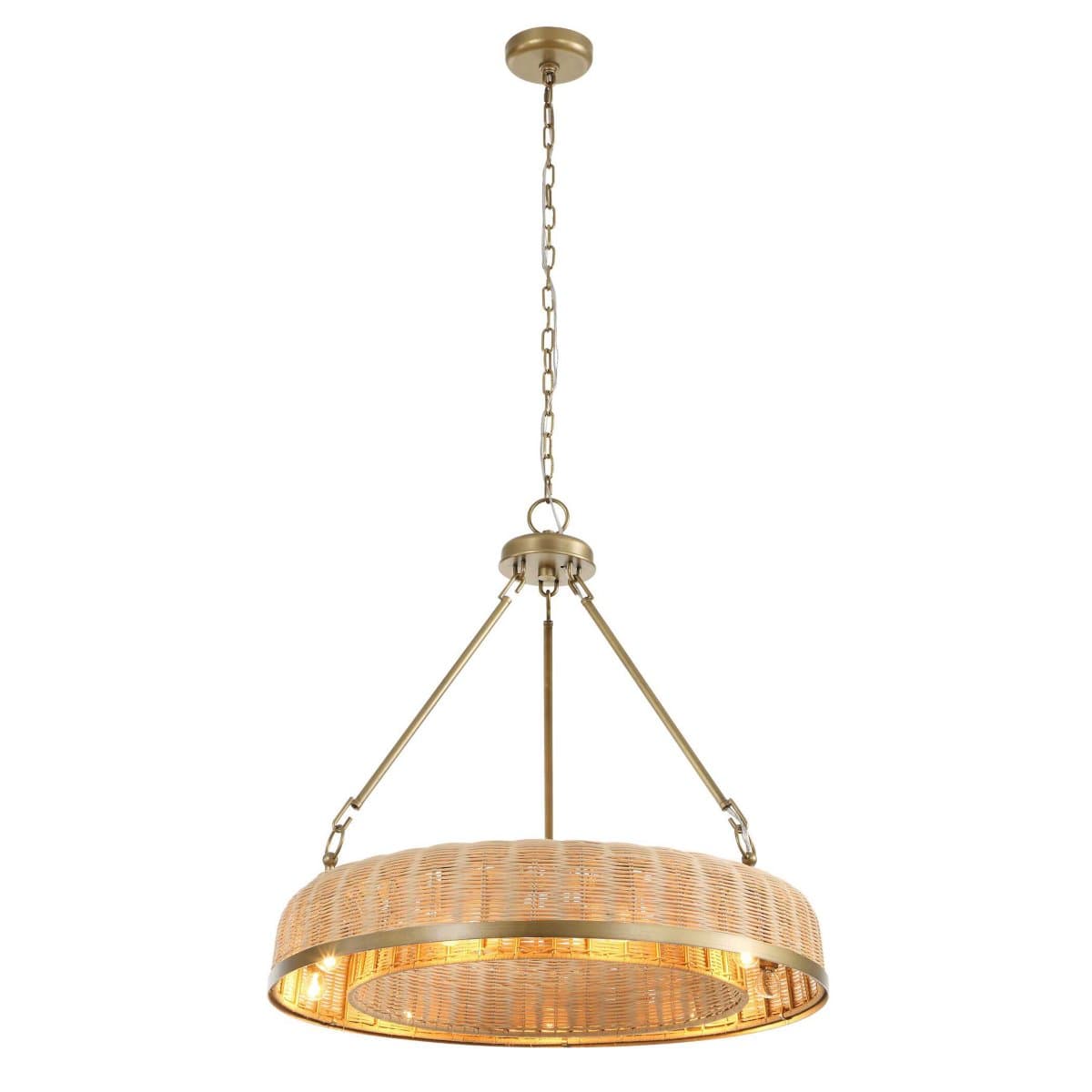 Uttermost | Ladakh Chandelier — Weathered Brushed Brass - alternate view