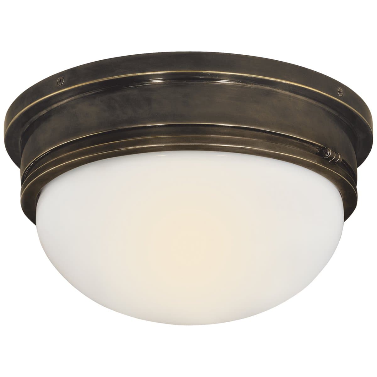 Visual Comfort Signature | Marine Flushmount — Bronze, Large