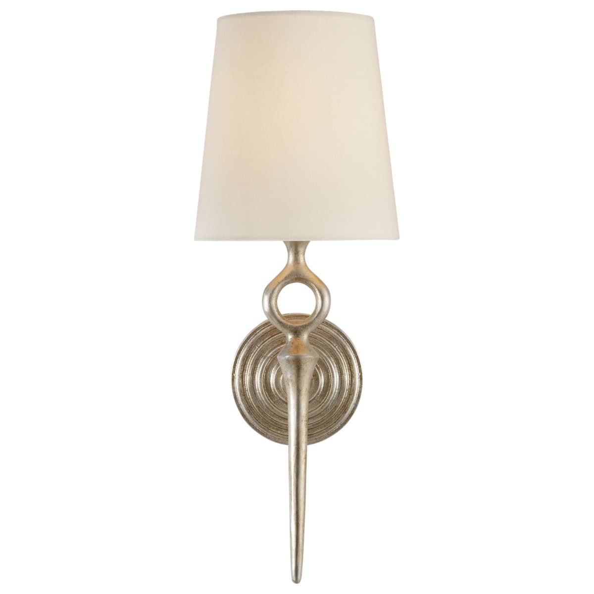 Visual Comfort Signature | Bristol Single Wall Sconce — Burnished Silver Leaf