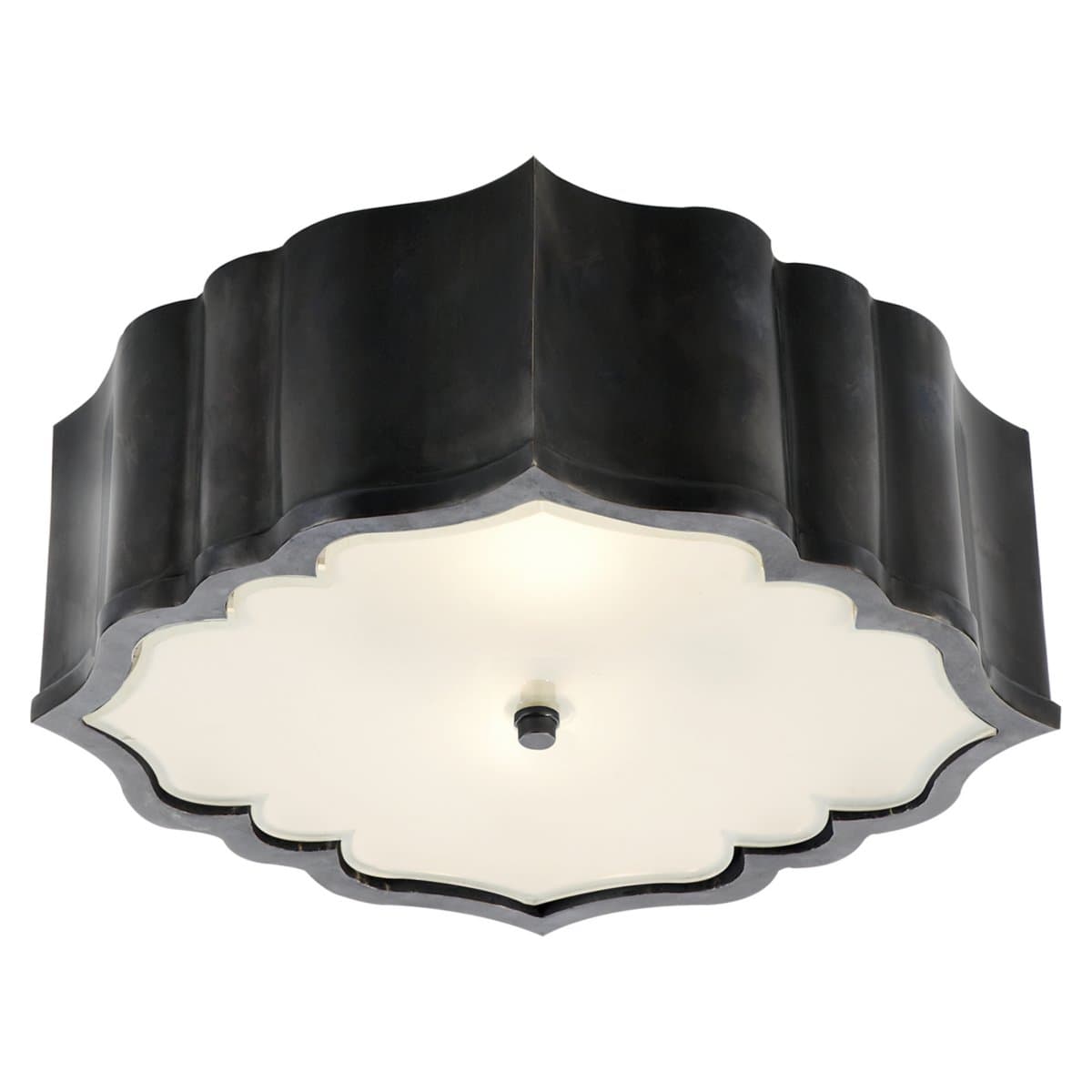 Visual Comfort Signature | Balthazar Flushmount — Gun Metal