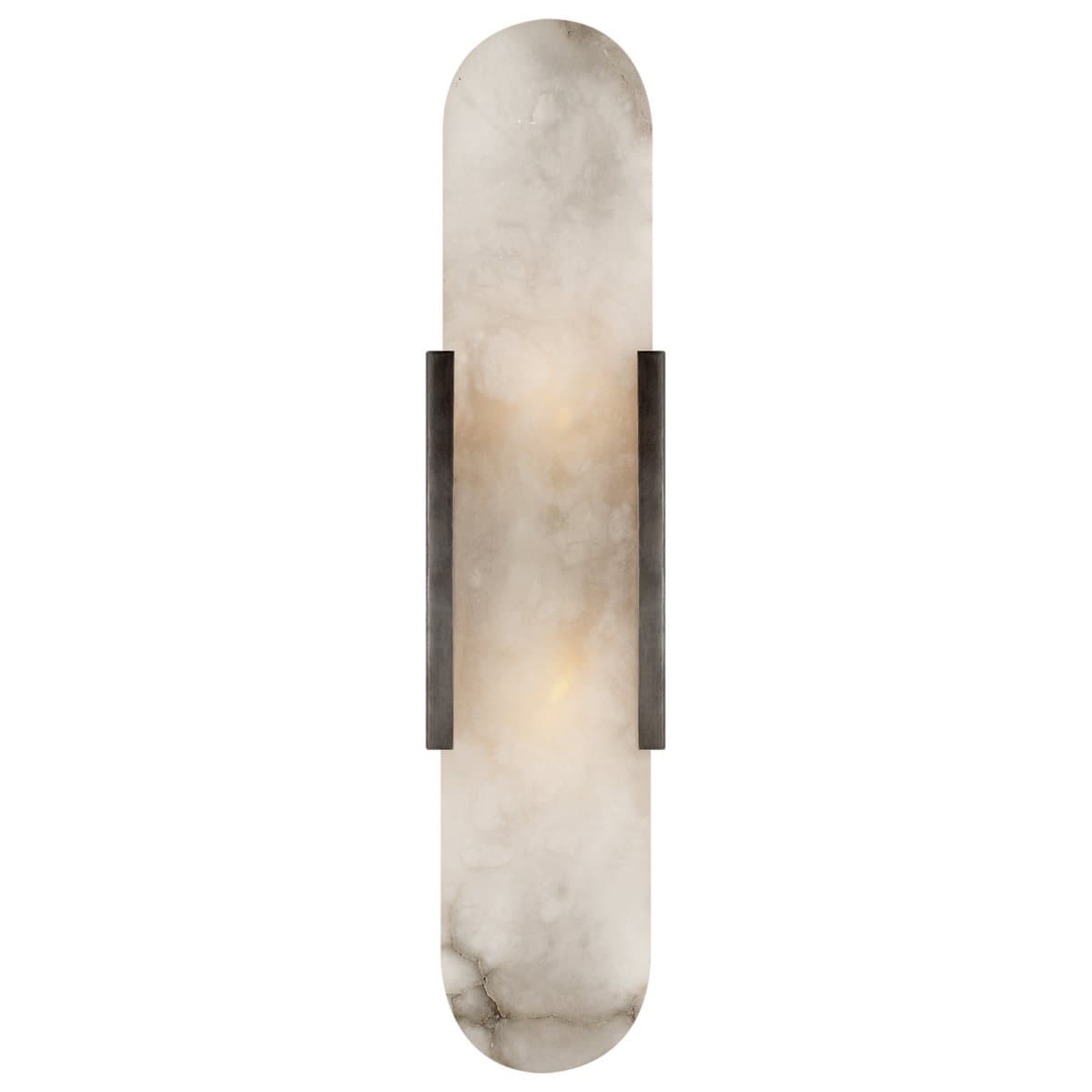 Visual Comfort Signature | Melange Elongated Wall Sconce — Bronze, Medium, LED Bulb