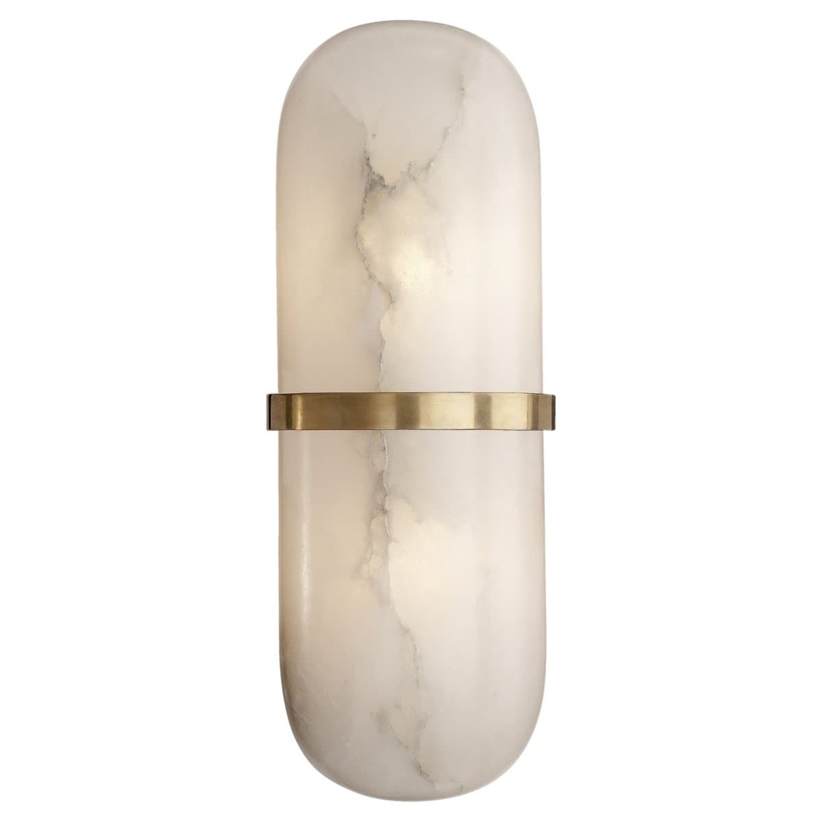 Visual Comfort Signature | Melange Pill Form Wall Sconce — Antique-Burnished Brass
