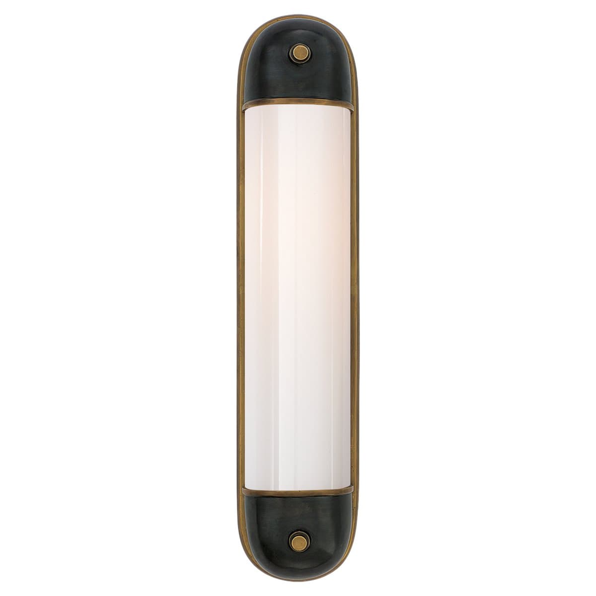 Visual Comfort Signature | Selecta Bath Wall Sconce — Bronze and Hand-Rubbed Antique Brass