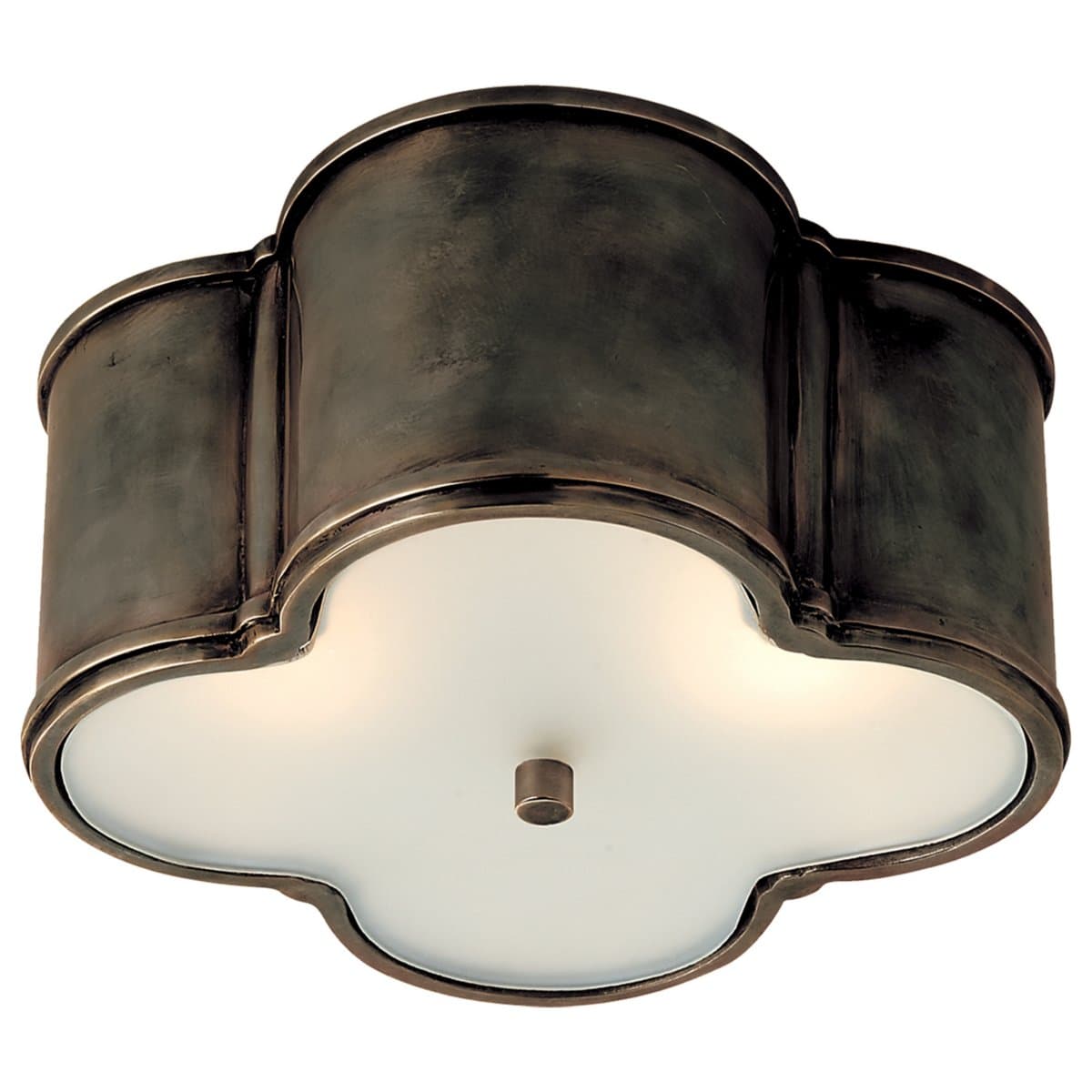 Visual Comfort Signature | Basil Flushmount — Natural Brass, 11-Inch - alternate view