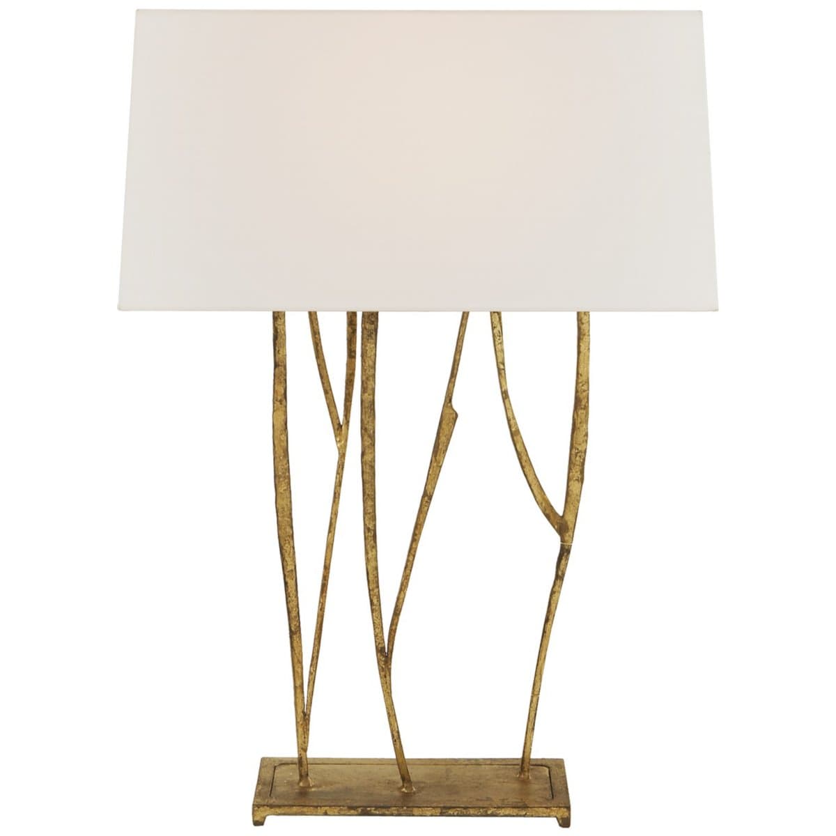 Visual Comfort Signature | Aspen Console Lamp — GIlded Iron, Linen