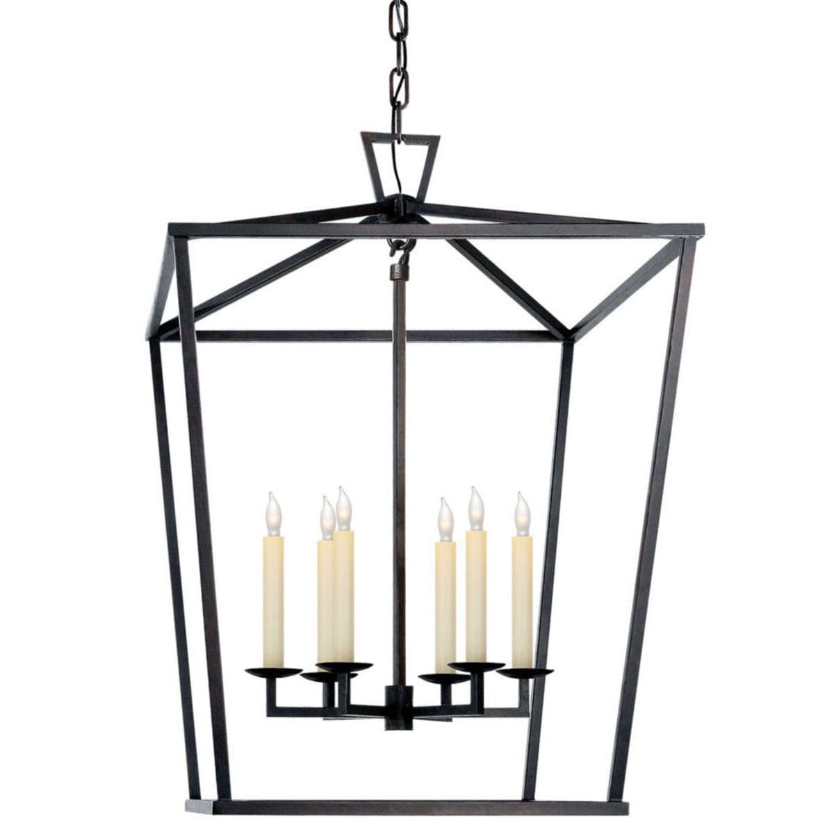 Visual Comfort Signature | Darlana Pendant — Aged Iron, 34 Inch