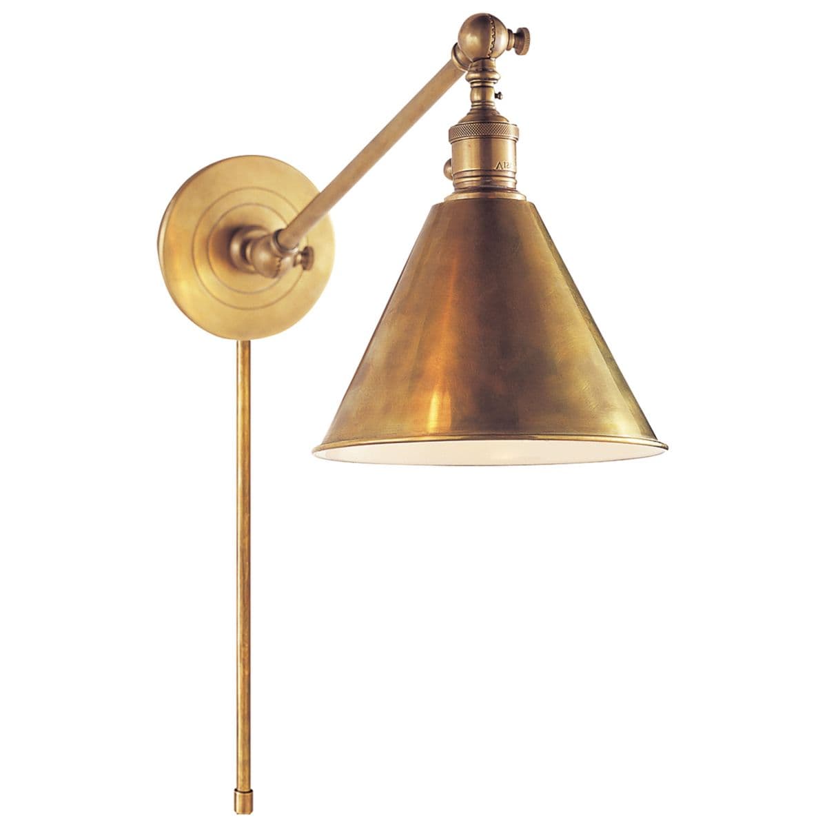 Visual Comfort Signature | Boston Adjustable Wall Sconce — Hand-Rubbed Antique Brass