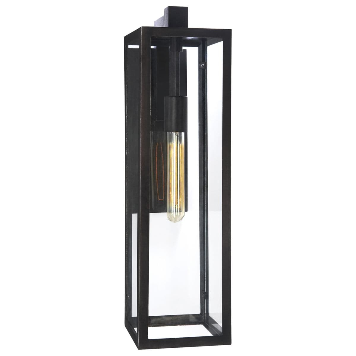 Visual Comfort Signature | Fresno Outdoor Wall Sconce — Aged Iron, Medium