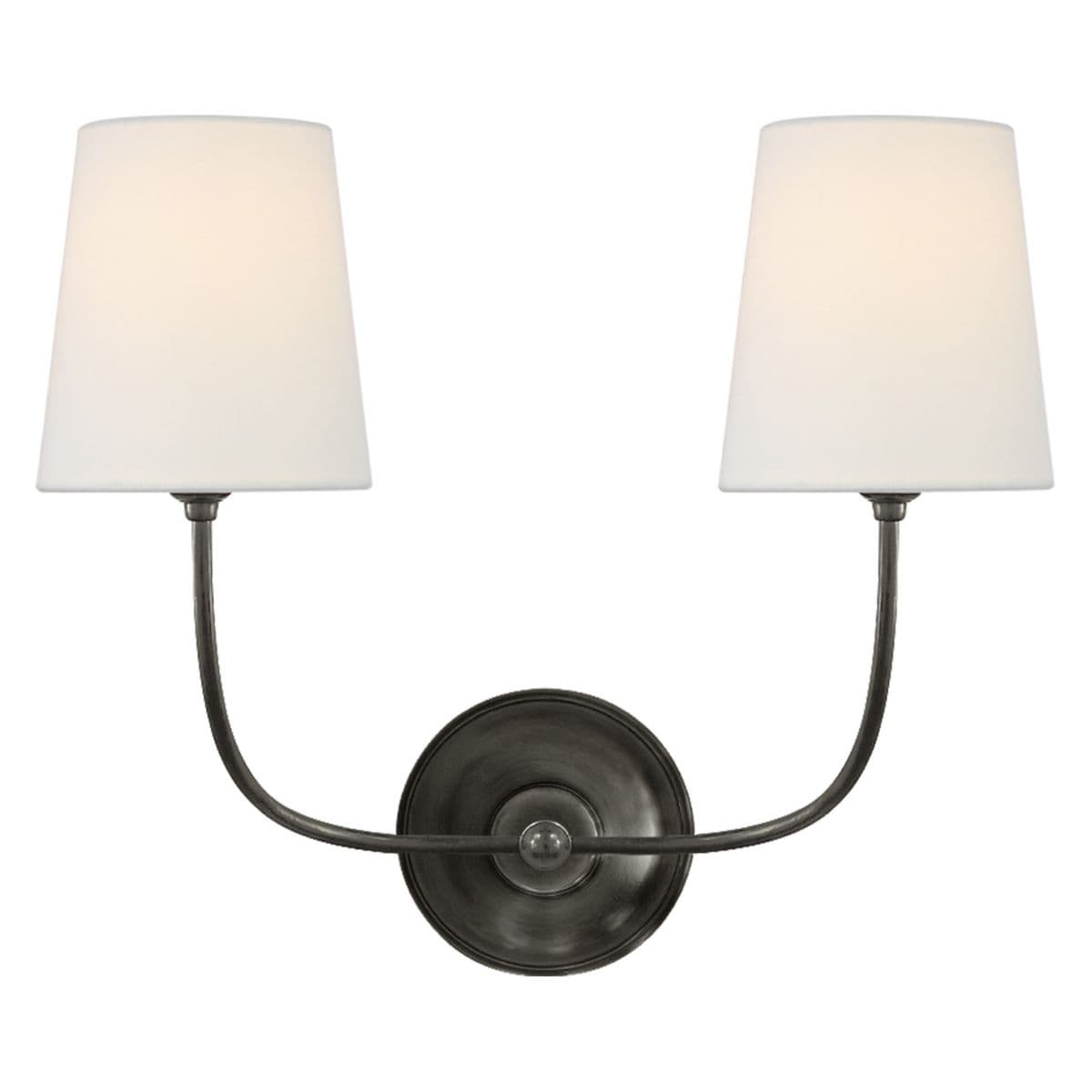 Visual Comfort Signature | Vendome Wall Sconce — Linen, Bronze, 2