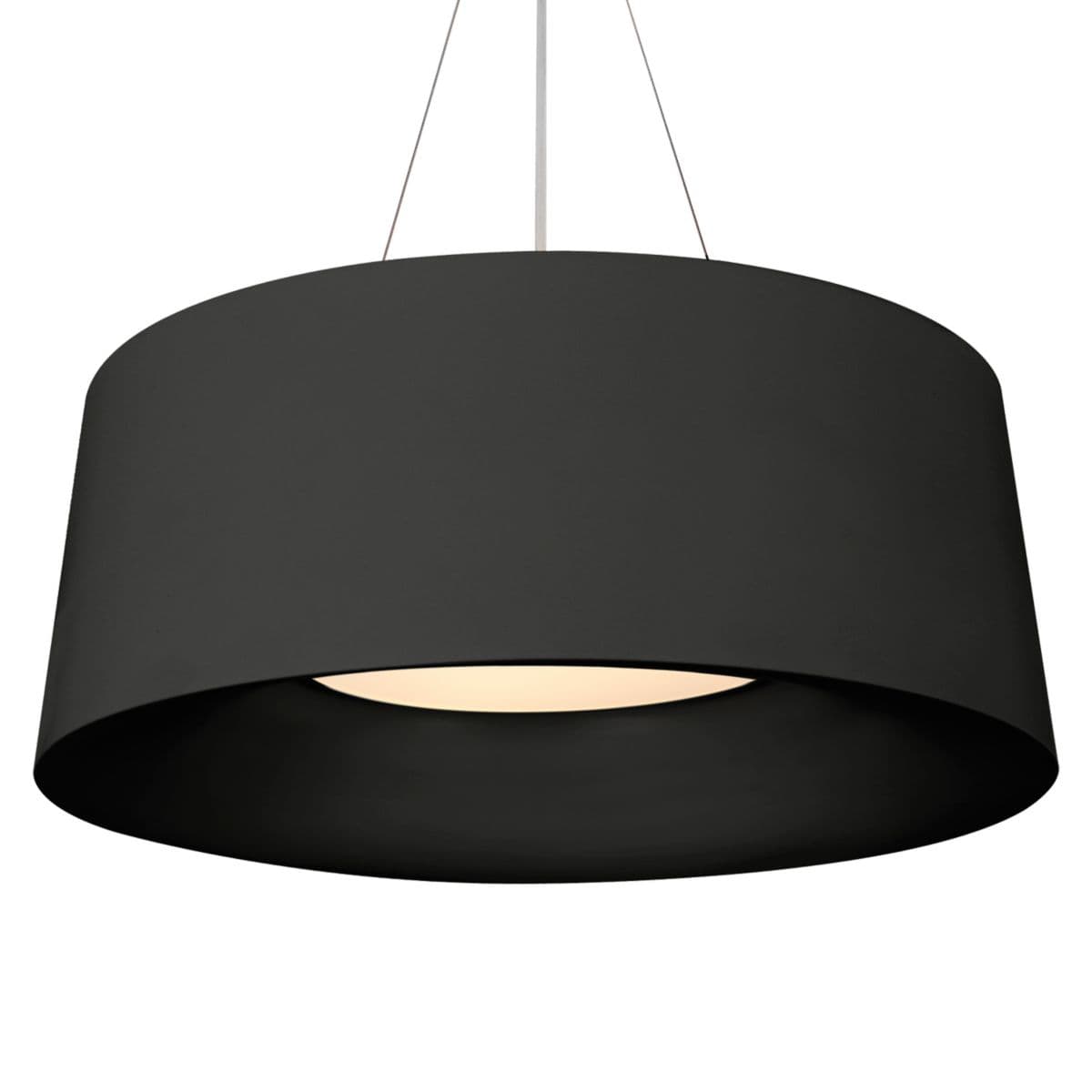 Visual Comfort Signature | Halo Pendant — Matte Black, Medium