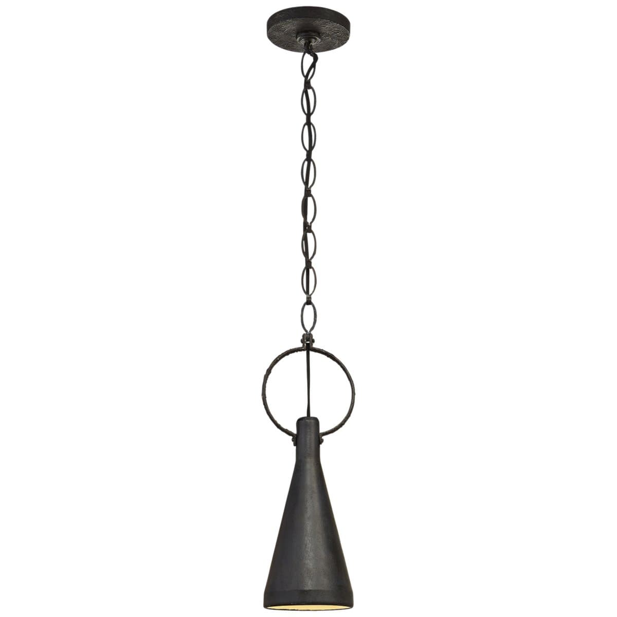 Visual Comfort Signature | Limoges Pendant — Aged Iron, Small
