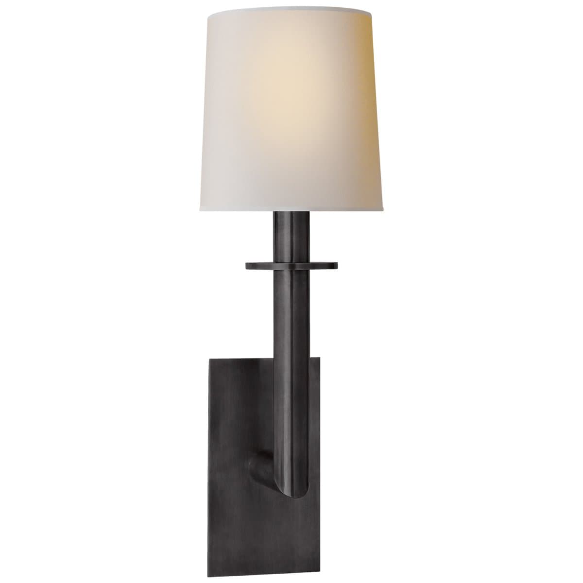Visual Comfort Signature | Dalston Wall Sconce — Bronze, Linen