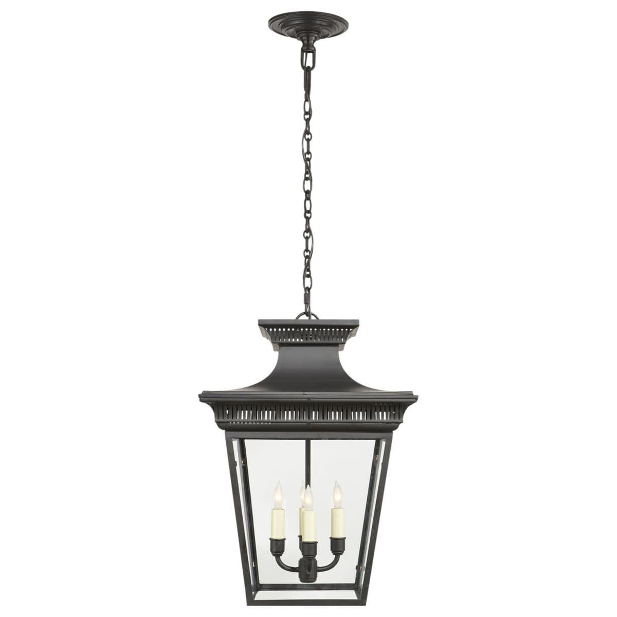 Visual Comfort Signature | Elsinore Lantern Pendant — Matte Black