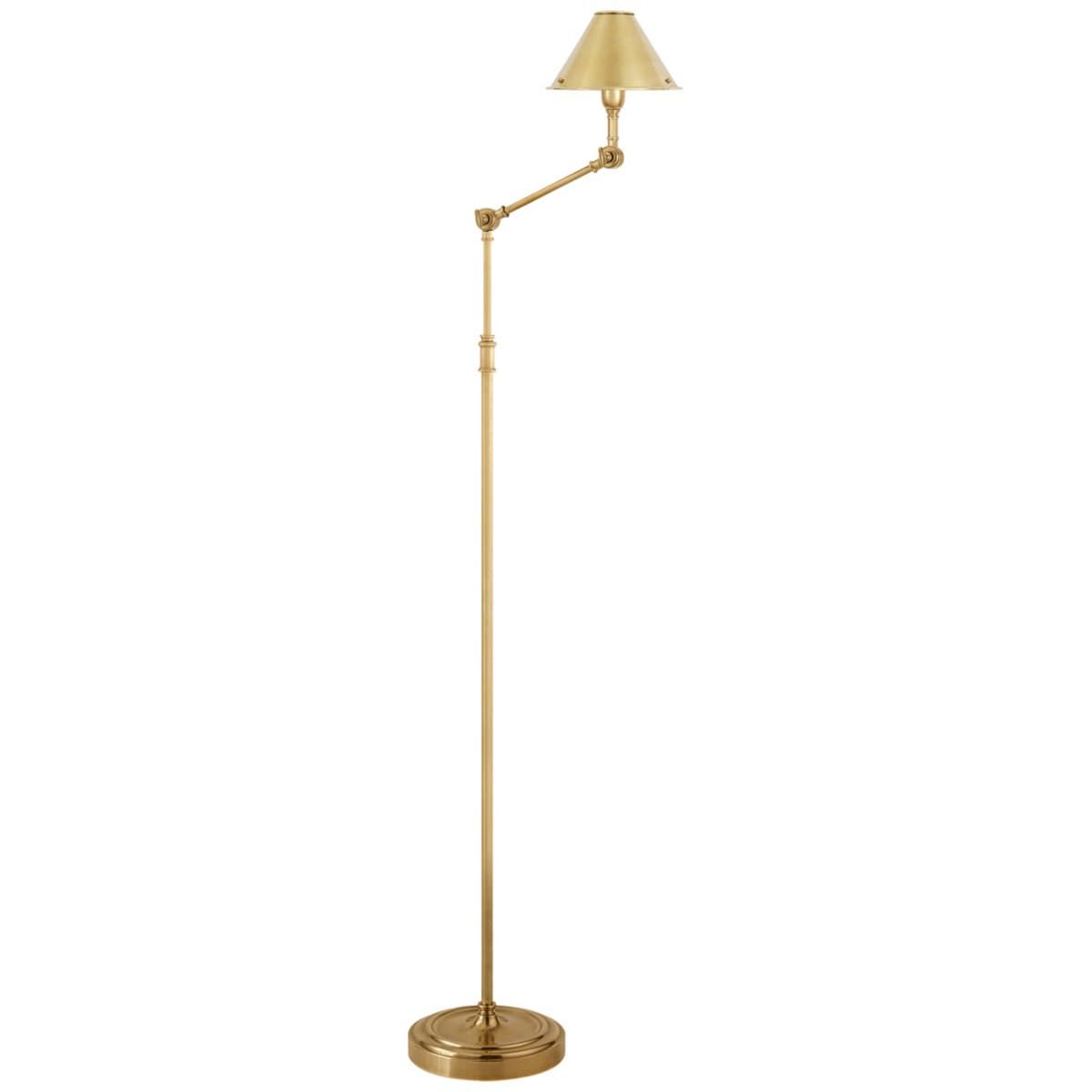 Visual Comfort Signature | Anette Floor Lamp — Natural Brass
