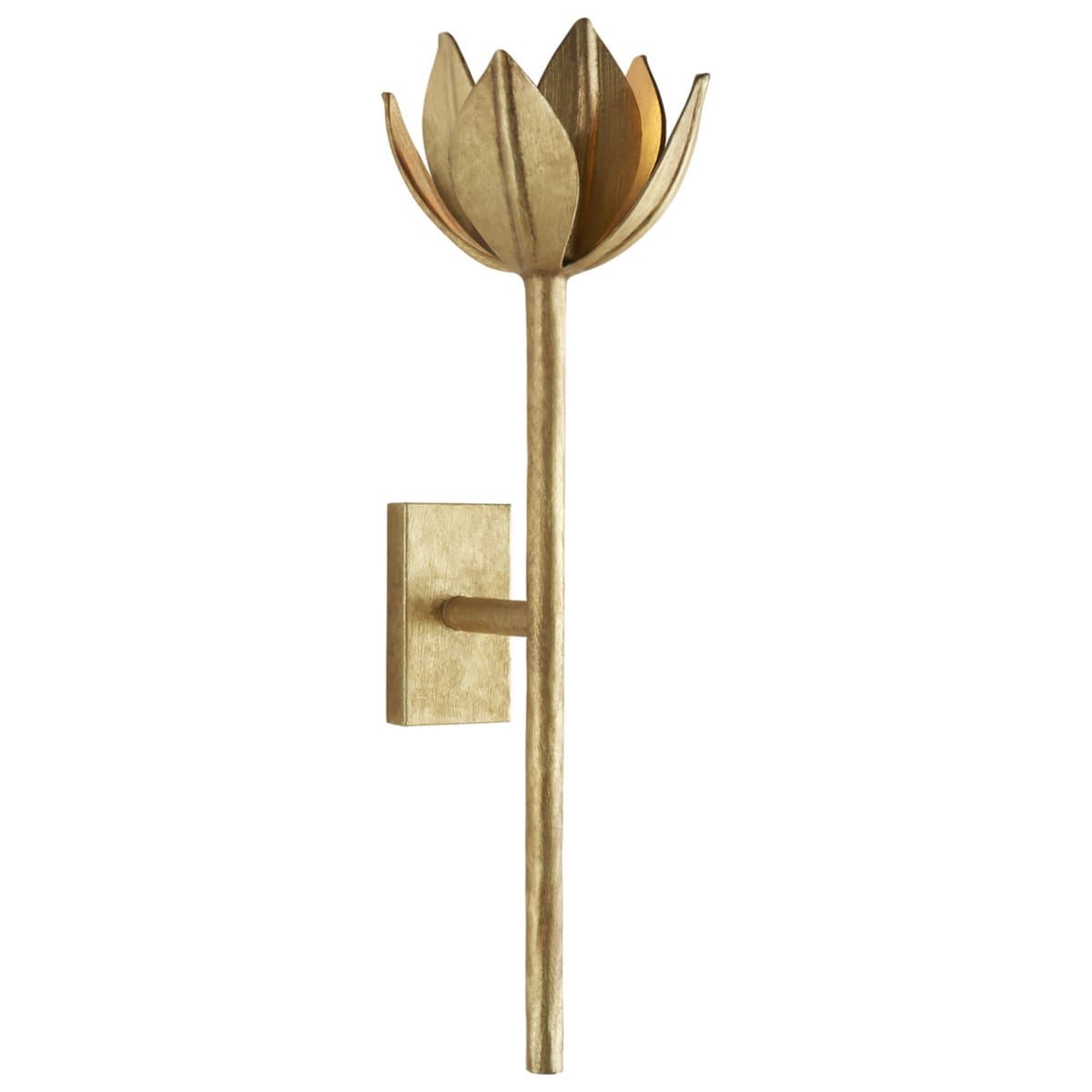 Visual Comfort Signature | Alberto Tall Wall Sconce — Antique Gold Leaf