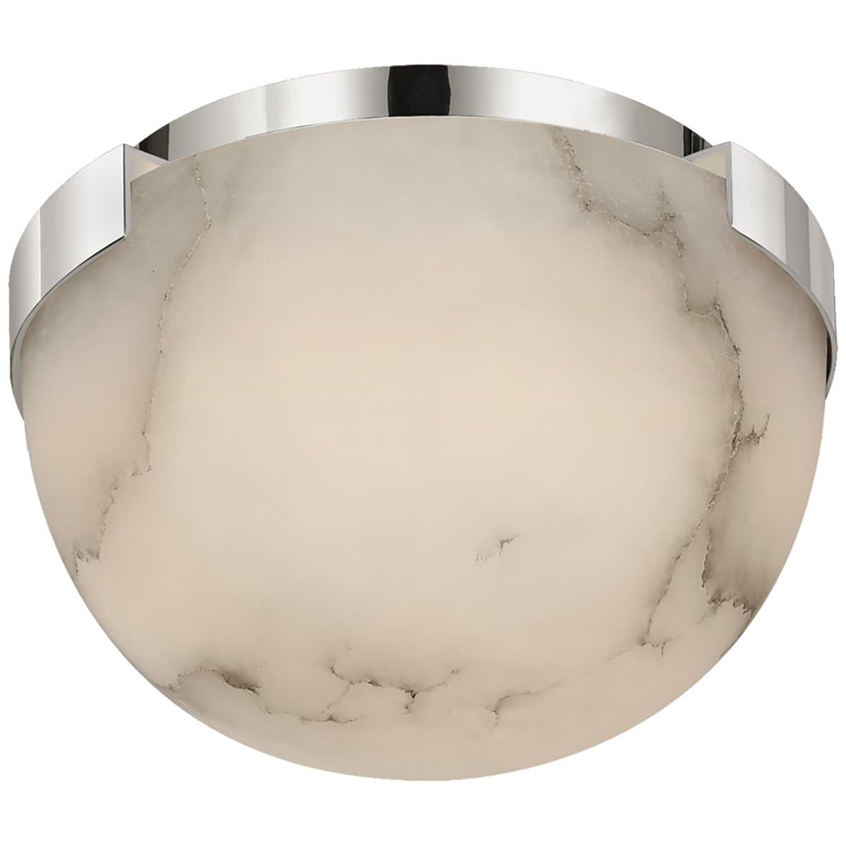 Visual Comfort Signature | Melange Petite LED Flushmount — Polished Nickel
