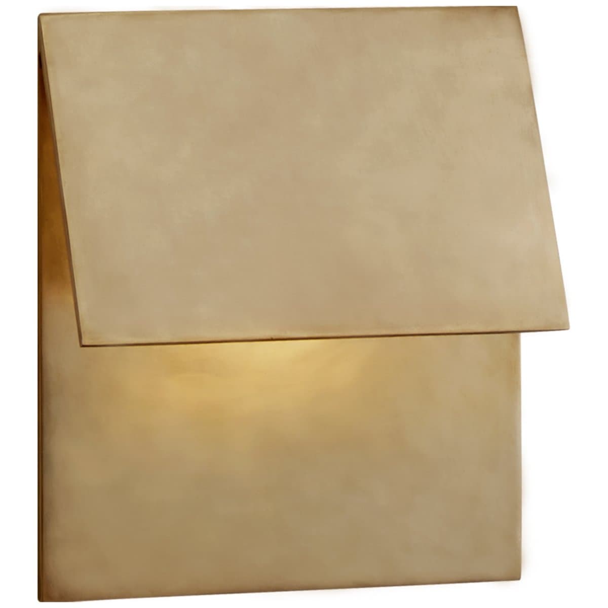 Visual Comfort Signature | Esker LED Single Fold Wall Sconce — Antique-Burnished Brass
