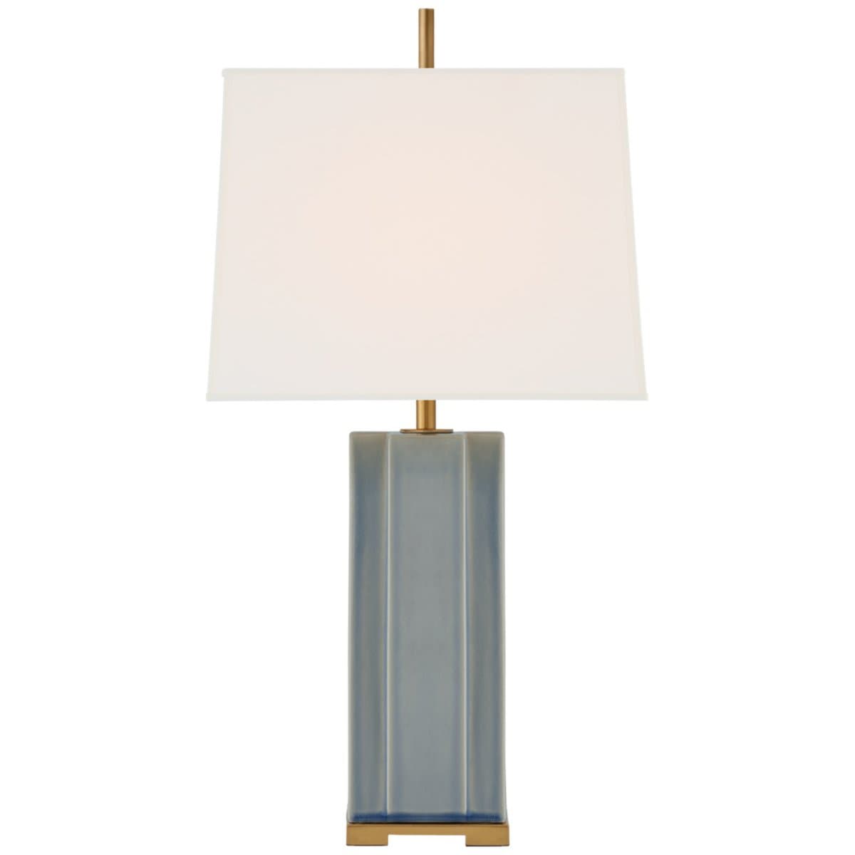 Visual Comfort Signature | Niki Table Lamp — Polar Blue Crackle