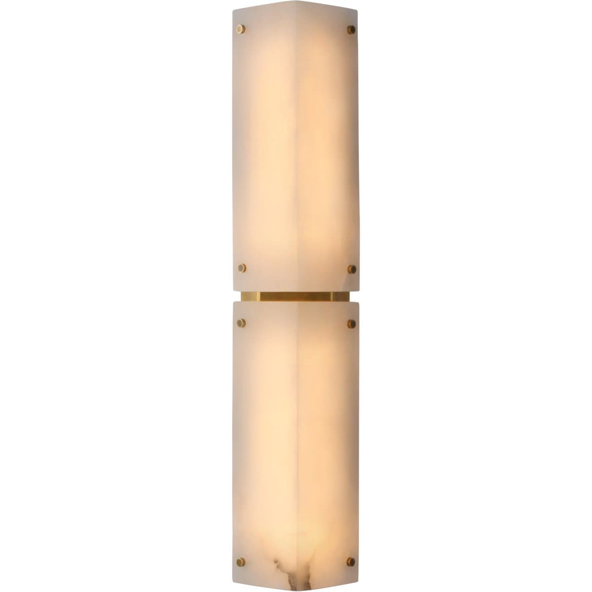 Visual Comfort Signature | Clayton Wall Sconce — Alabaster, Hand-Rubbed Antique Brass