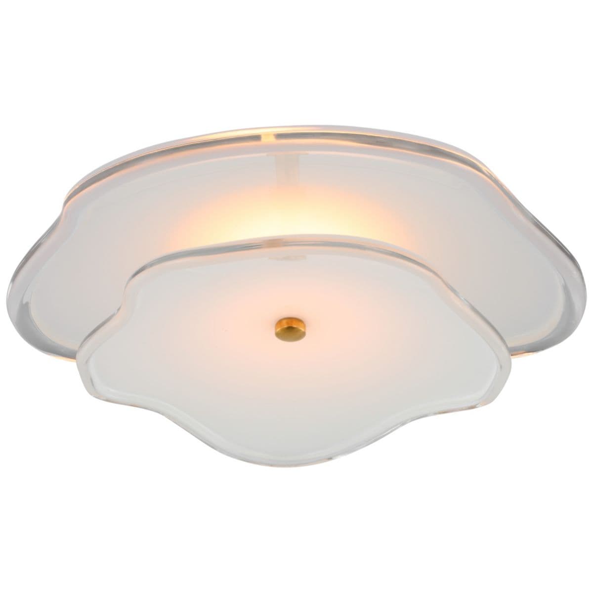 Visual Comfort Signature | Leighton Layered LED Flushmount — Cream, Soft Brass, Medium