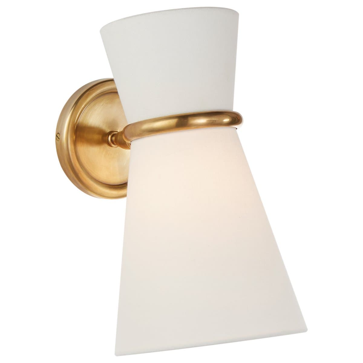 Visual Comfort Signature | Clarkson Pivoting Wall Sconce — Hand Rubbed Antique Brass