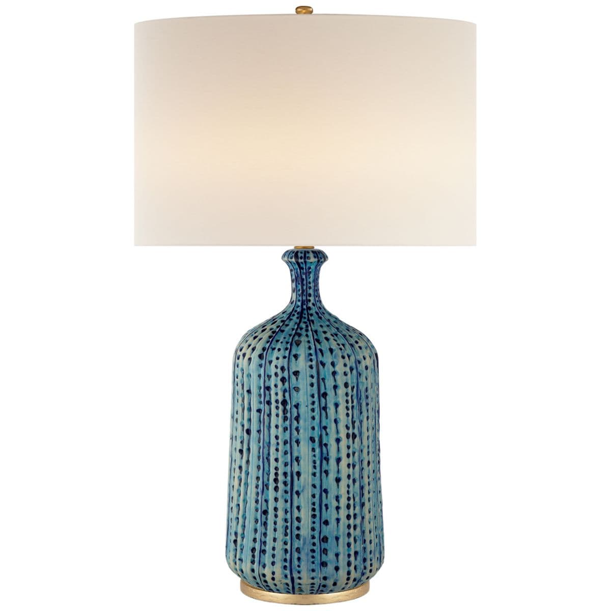 Visual Comfort Signature | Culloden Table Lamp — Pebbled Aquamarine