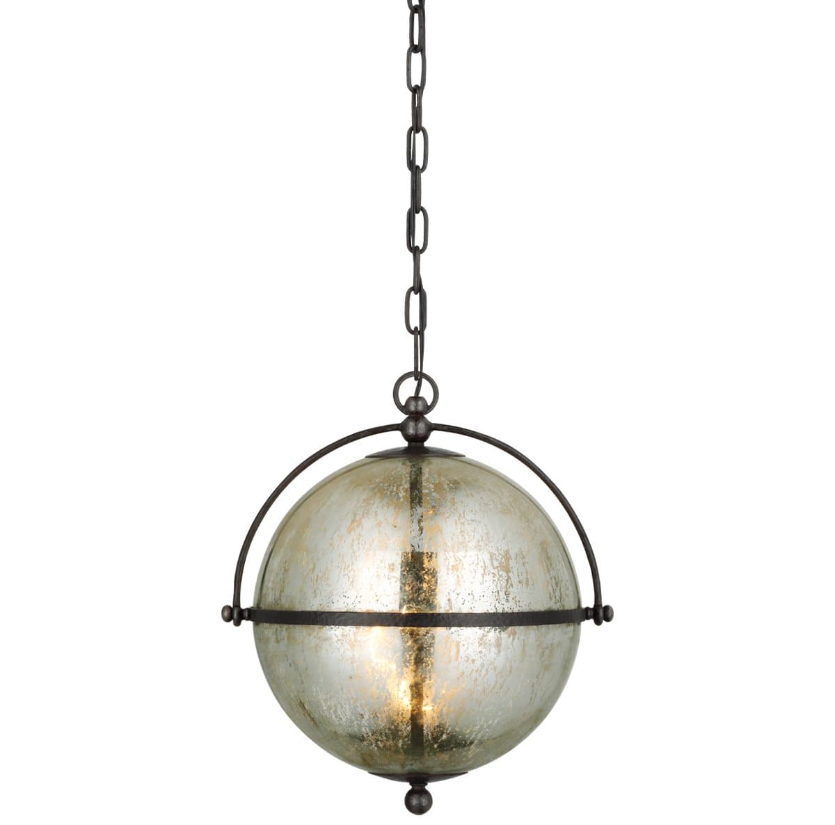 Visual Comfort Signature | Bayridge Pendant — Aged Iron, Large